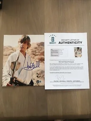 Mark Hamill SIGNED 8x10 Photo Autograph Luke Skywalker Star Wars Beckett BAS LOA • $1999