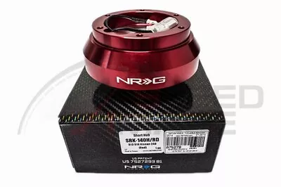 Nrg Steering Wheel Red Short Hub Adapter 240sx S13 S14 300zx Srk-140h-rd • $110