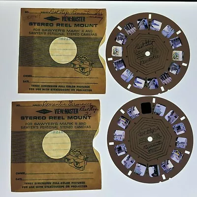 Personal Reel Mounts View-master 2 Reels Rest Stop Romantic Germany Otto Wolff • $24.99