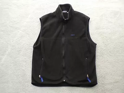 Patagonia Jacket Mens 2XL XXL Black Fleece Vest Made In USA Vintage Synchilla • $42.99