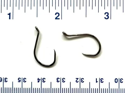 100 Matzuo 513014 Black Barbless Octopus Salmon Steelhead Fish Hooks Size 2 • $11.99