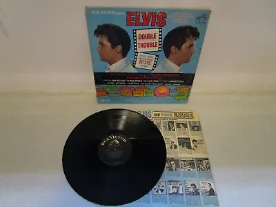 ELVIS PRESLEY Double Trouble TESTED LPM 3787 1967 First Mono Press RCA G / EX • $15.95