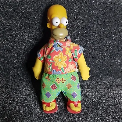 1997 Vivid Imaginations Homer Simpson Hard Head Plush Toy Vintage 27cm Height  • £8.90
