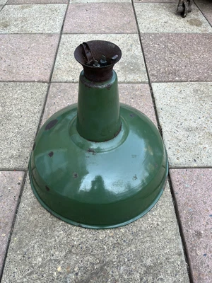 £50 • Buy Vintage Industrial 18” Green Enamel Shade