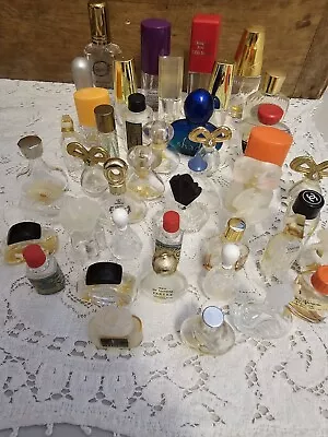 Lot Of 44 Mini Perfume Bottles EMPTY Vintage Designer Chanel #5 First  • $45