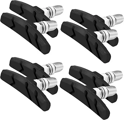 $11.95 • Buy Brake Pads Set 4 Pairs Road Mountain Bike V-Brake Block Shoes 70mm Hex Nut Shims