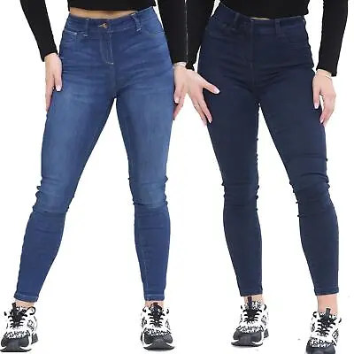 £14.99 • Buy Ladies Power Stretch Denim Leggings Womens Skinny Fit Jegging Jeans