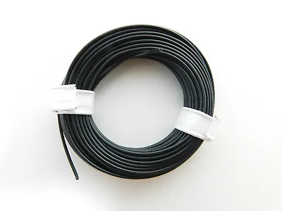 10 M Stranded Wire/Cable Black E.g. For Märklin Gauge H0 Railway Or N Tt Etc • $3.62