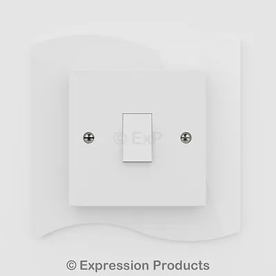 Double / Single Light Switch / Plug Socket Back Plate Finger Surround Panel 003 • £3.79