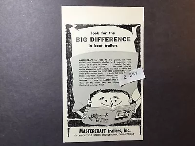 1958 Ad. Mastercraft Trailers Inc. Middletown Connecticut.  • $5.99