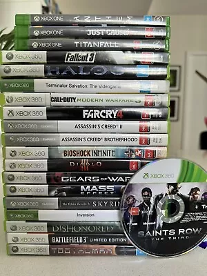 20 X Xbox Game Bundle - Skyrim Fallout Farcry Assassins Creed Gears & More! • $119.95
