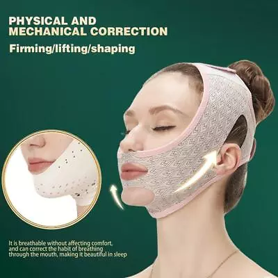 $5.52 • Buy Reusable V-Line Face Slimming Double Chin Reducer Mask Lifting BeltAnti-Wrinkle