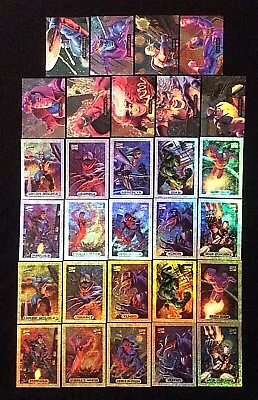 1994 Marvel Masterpieces Powerblast Silver Gold Holofoil Card Singles You Choose • $6.81