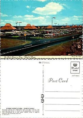 Hawaii Kona Ke-Ahole Airport Runway Cars Terminal Coastline VTG Postcard • $9.89