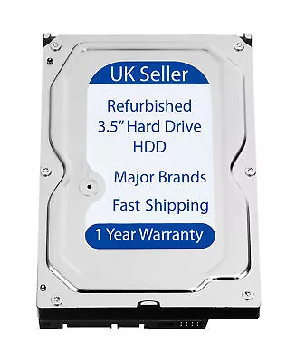 HDD Hard Drive 500GB 1TB 2TB 3TB 4TB Internal PC Desktop Gaming 3.5  SATA Lot • £11.99