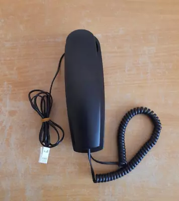 Black Slimline Corded Single Phone. Wall Mountable Telephone Landline Argos B100 • £9.99