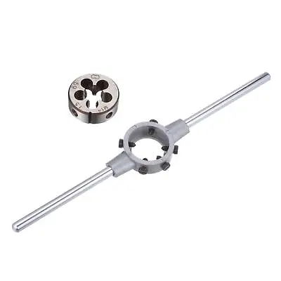 M14 X 1.5 Threading Die And 38mm (M12-M16) Round Holder Die Stock Wrench Set • $25.52