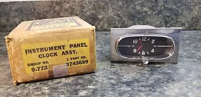 1958 NOS GM Genuine Instrument Panel Clock Accessory No. 3743699 (Lot 254) • $299.99