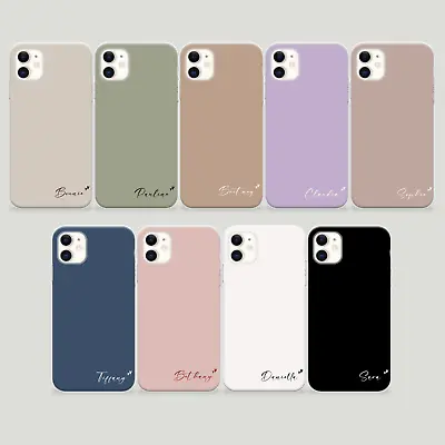 Personalised Phone Case Name Silicone Cover For IPhone 15 Max 14 13 XR SE 7 8 • £6.29