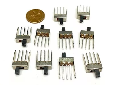 10 Pieces Slide Switch SS12F24G5 3 Pin On Off 1p2t 3mm Handle 12mm B30 • $8.44