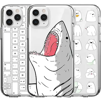 £11.35 • Buy Silicone Cover Case Keyboard Polar Bear Cute Pattern Shark Attack White Teeth