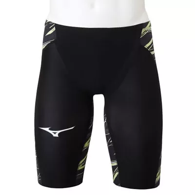 MIZUNO Swimsuit Men GX SONIC NEO SL FINA N2MB2005 Black Neo Lime Size S M L New • $229.99