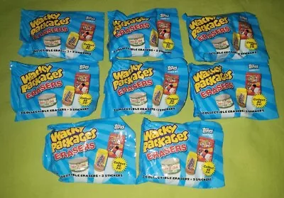 TOPPS Wacky Packages Mini Toy Erasers & Sticker Lot 2011 NEW  • $25