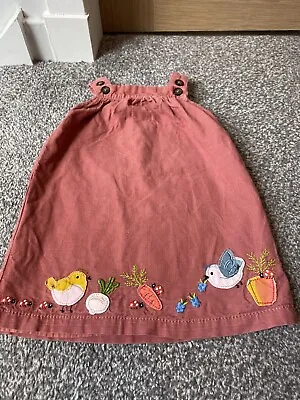 M & S Marks And Spencer Pink Corduroy Dumgaree Baby Girl Dress - Sz 9 - 12 Month • £6