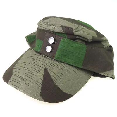 WWII German Elite Army M43 Splinter Camouflage Cotton Summer Cap Hat EU 57 • $24.54