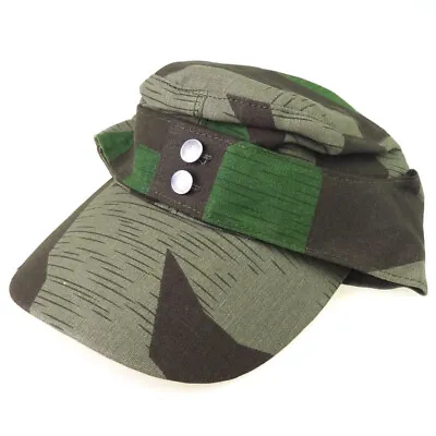 WWII German Elite Army M43 Splinter Camouflage Cotton Summer Cap Hat EU 61 • $24.54