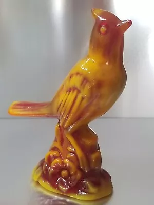 Mosser Glass Cardinal * #177 * Yellow Orange * Marbleized Cadmium Slag Glass  • $60