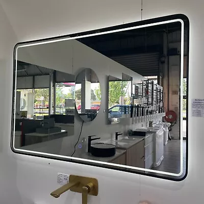 1200x800 Rectangular LED Wall Anti-fog 3 Colours Lights Bathroom Vanity Mirror • $240