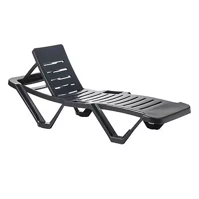 £107.99 • Buy Resol Master 5 Position Sun Lounger Outdoor Furniture Grey