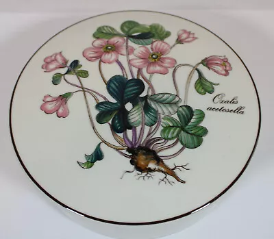 Villeroy & Boch Botanica Oxalis Acetosella Pink Wood Sorrel Lidded Trinket Dish • $12.99