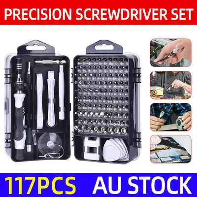$16.92 • Buy 117 IN 1 Precision Screwdriver Set Computer PC Phone Watch Repair Tool Kit DIY