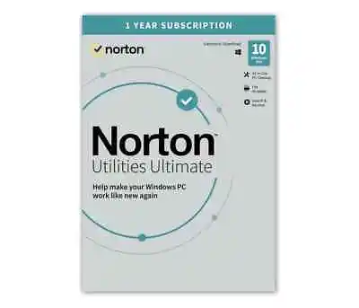 £25.95 • Buy Norton Utilities Ultimate 2022 - 10 Devices - 12 Months - Delivery By Post