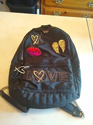 VICTORIA'S SECRET Runway Patch City Backpack Sequin Bling • $39.99