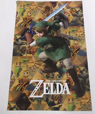 The Legend Zelda Gamestop Exclusive 11  X 17  Poster 35th Ann Double Sided Lot 2 • $9.99