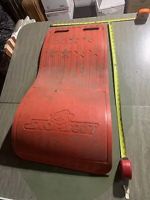 Vintage Red Adults Kids Plastic Toboggan Snow Sled Sno Scat • $88.80