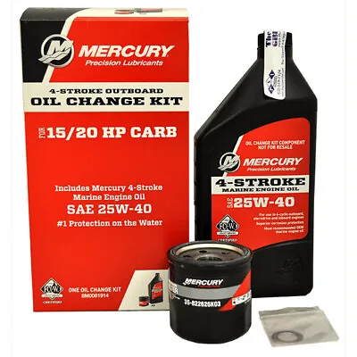 Mercury Marine 8M0081914 15 And 20 Hp Four Stroke Oil Change Kit • $28.49