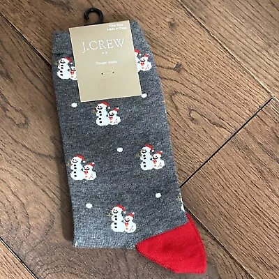 J.Crew Socks With Snowman Design Trouser Socks • $4.99