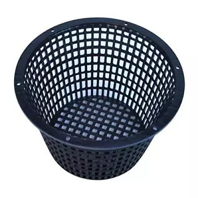 Net Pot Heavy Duty Black Natural Shape Round Special Feature Drainage 8 Inch • $39.52