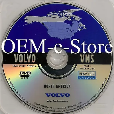 2002 2003 2004 2005 2006 Volvo S60 S80 XC90 V70 Navigation OEM DVD Map US Canada • $89