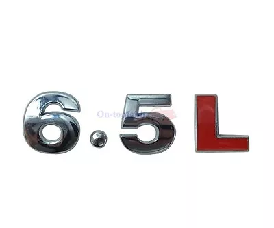 5.6L 5.6 L 6.5L Naturally Engine Metal Rear Trunk Emblem Badge Decal Sticker  • $6.98