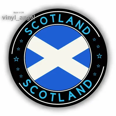 2pcs SCOTLAND Scottish Flag Vinyl Car Sticker 75x75mm WATERPROOF #2040 • £3