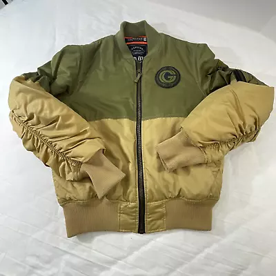 Genuine Article Mfg Bomber Jacket Green And Gold Size: M • $26.95