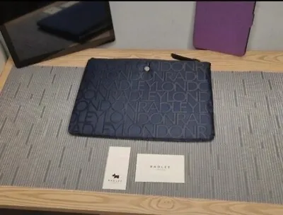 Radley Case For Tech Accessories Ipad Tablet Or Kindle. RRP £39. Back/Navy • £18