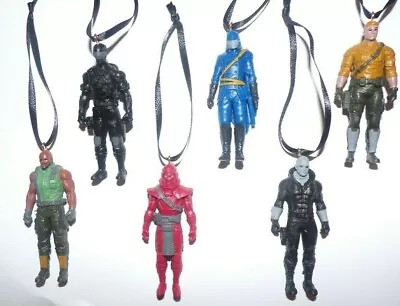 GI Joe Duke Snake Eyes Roadblock Destro Red Ninja Cobra Commander 6 Ornaments • $24.95