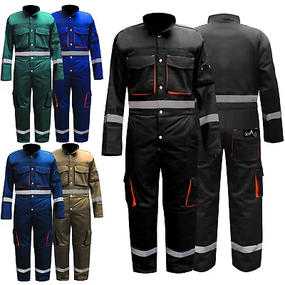 Mens Boiler Suit Work Wear Overalls Coveralls Mechanics Boiler Suit Protective • £28.49