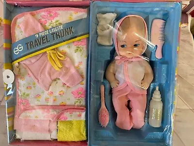 Rare Vintage 1970's Goldberger Baby Layette & Her Travel Trunk / Suitcase • $45.95